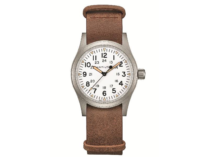 OROLOGIO UOMO MECCANICO ACCIAIO/PELLE  KHAKI FIELD HAMILTON H69439511